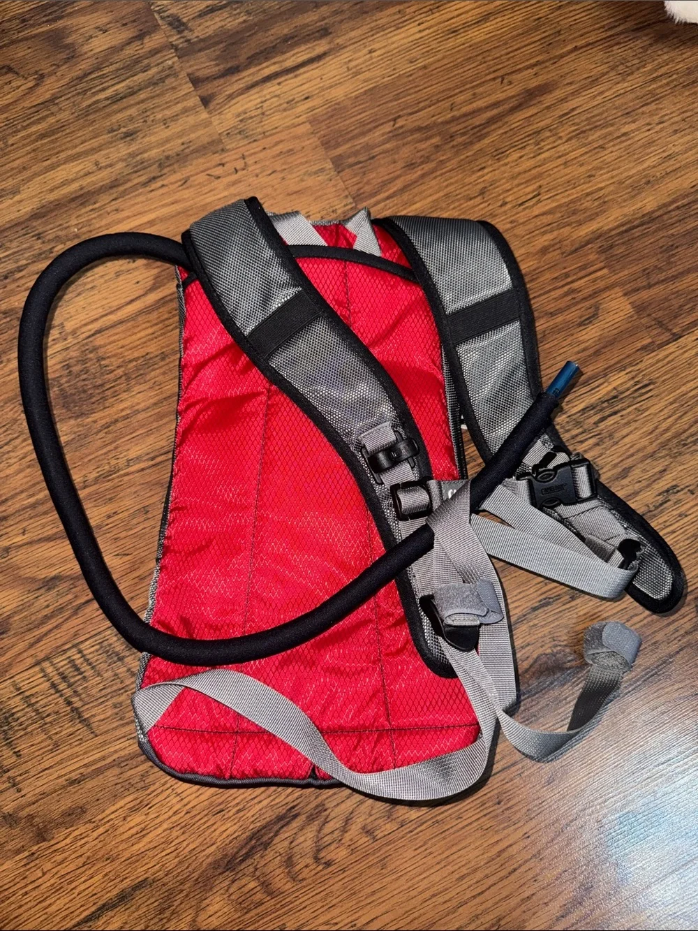 CamelBak Red and Gray Hydration Pack Backpack 42.T